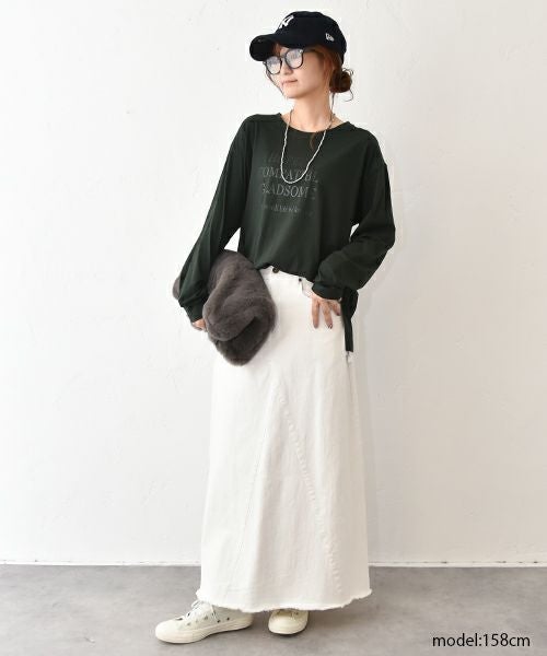 HUMS｜カットオフデニムスカート [[HUM-048]][C]