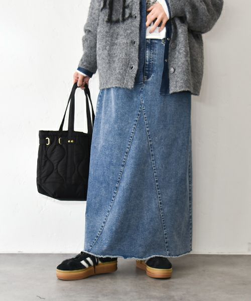 HUMS｜カットオフデニムスカート [[HUM-048]][C]