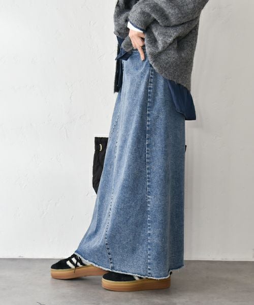 HUMS｜カットオフデニムスカート [[HUM-048]][C]