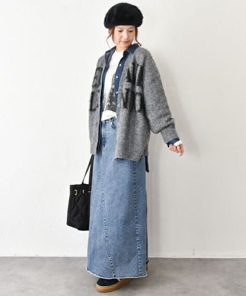 HUMS｜カットオフデニムスカート [[HUM-048]][C]