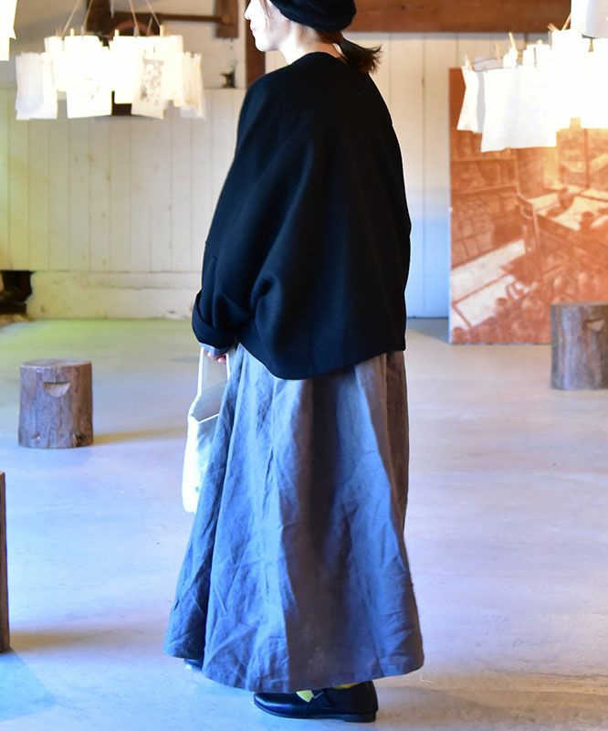  08Mab｜14番手リネンピンタックワンピース [[CF-825HF1224]][C]