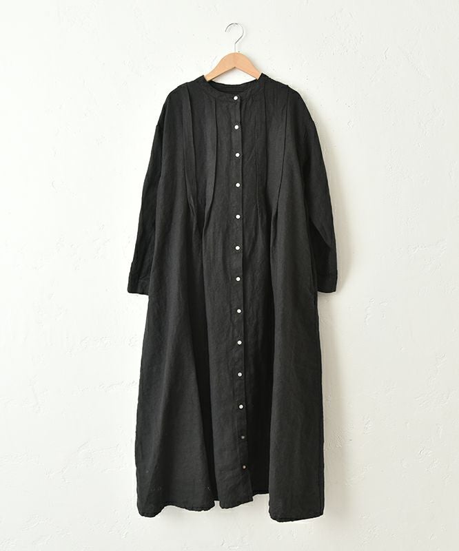 08Mab｜9番手リネンワイドピンタックワンピース [[CF-825HF1247]][C]