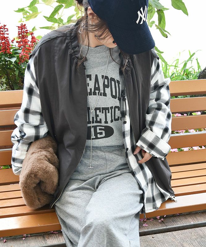  HUMS｜チェックシャツ [[C-5070]][C]