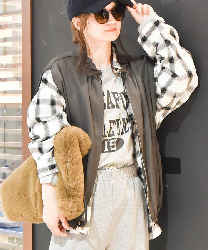  HUMS｜チェックシャツ [[C-5070]][C]