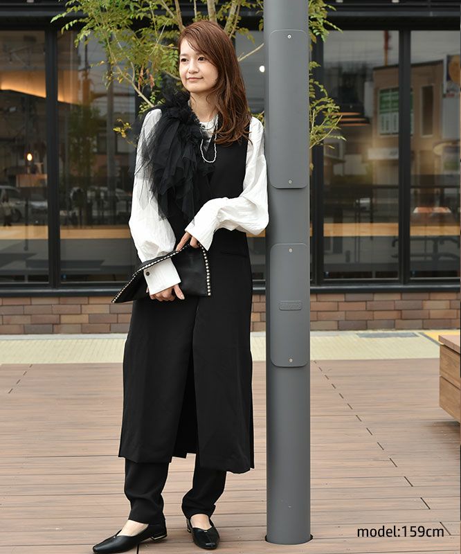 HUMS｜ピン付チュールストール [[C-5106]][C]