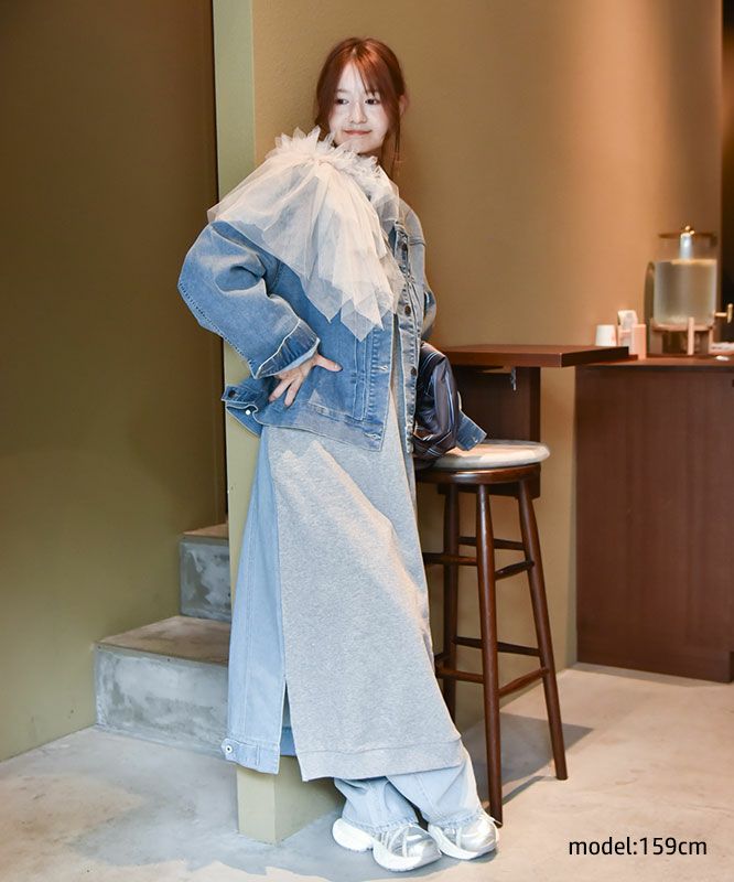 HUMS｜ピン付チュールストール [[C-5106]][C]