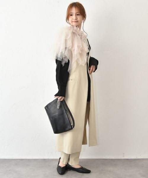 HUMS｜ピン付チュールストール [[C-5106]][C]