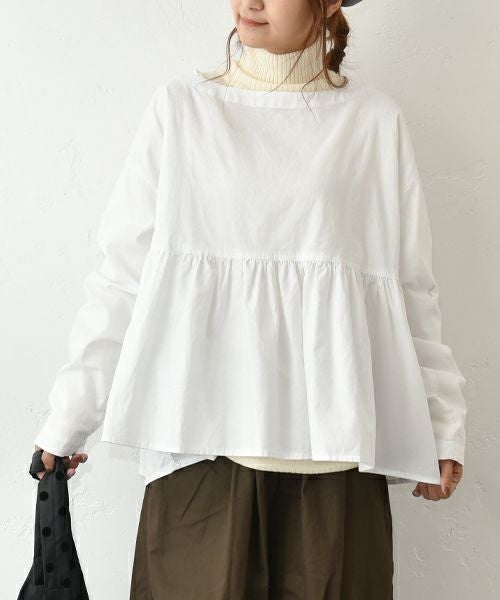 hagumu｜オックスギャザー切替プルオーバー [[08087]][C]