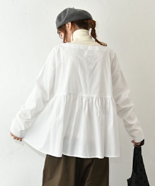 hagumu｜オックスギャザー切替プルオーバー [[08087]][C]