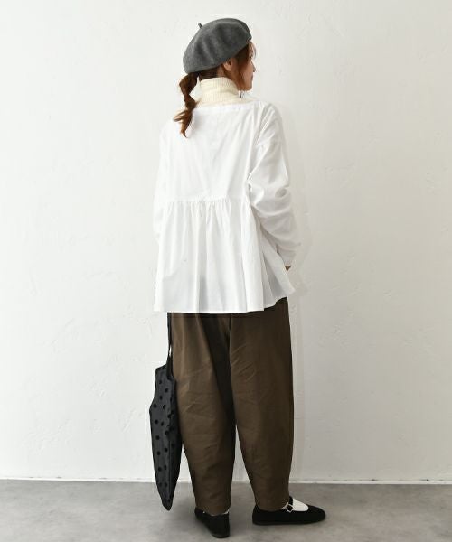 hagumu｜オックスギャザー切替プルオーバー [[08087]][C]