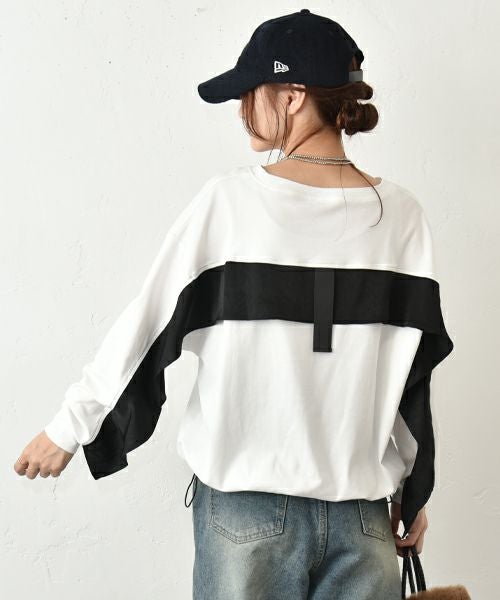 HUMS｜バックフリルデザインプルオーバー [[100352]][C]