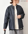her.｜コットンナイロンデニムノーカラージャケット [[CE3JK250806]][C]
