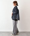her.｜コットンナイロンデニムノーカラージャケット [[CE3JK250806]][C]