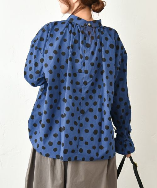 No18｜ドットギャザープルオーバー [[30526]][C]