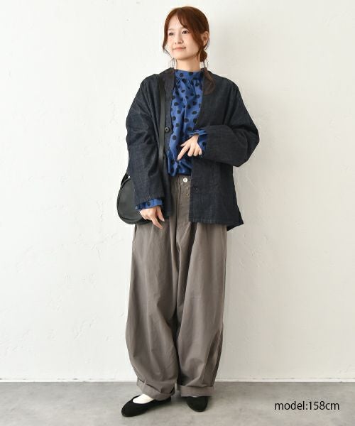 No18｜ドットギャザープルオーバー [[30526]][C]