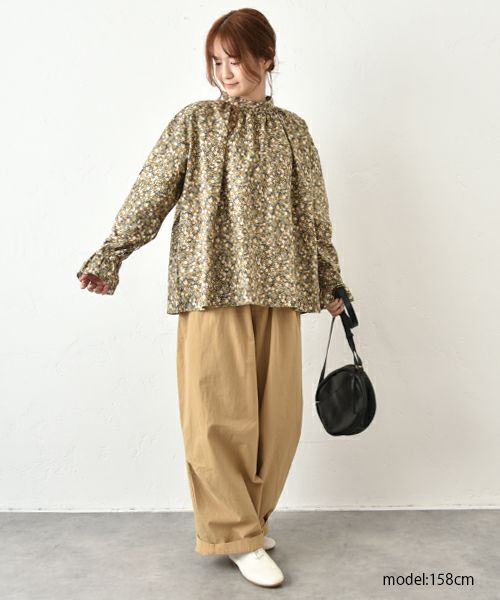 No18｜FLOWER ギャザープルオーバー [[50526]][C]