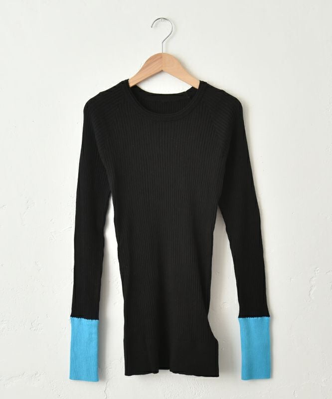 IN THE MARKET｜袖口切替テレコクルーインナー [[08092]][C]