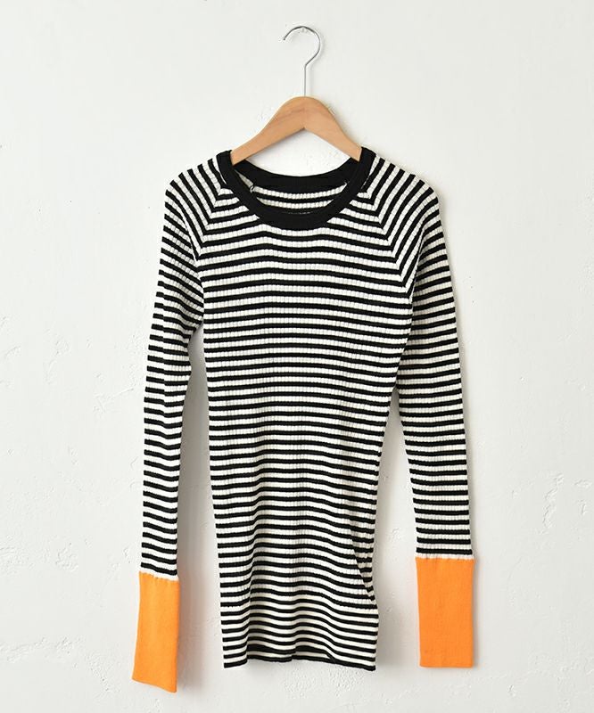 IN THE MARKET｜袖口切替テレコクルーインナー [[08092]][C]