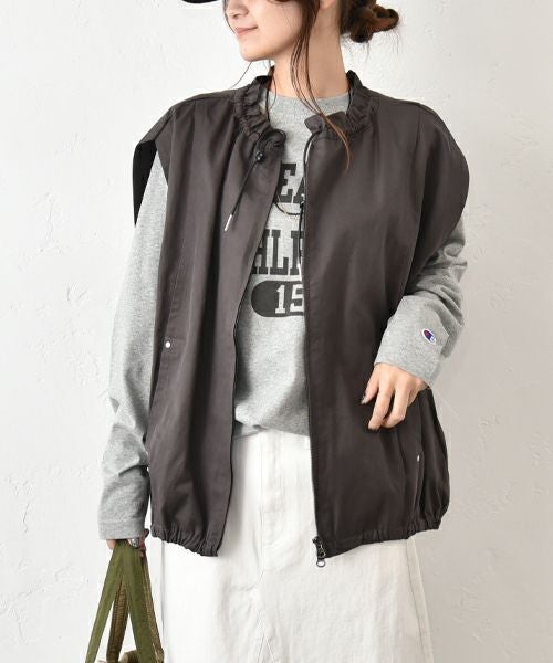 HUMS｜フレンチスリーブベスト [[HUM-071]][C]