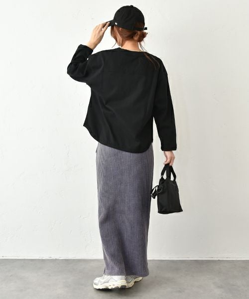 and quarter｜ヘムラウンドプリントTee [[MA-020215]][C]