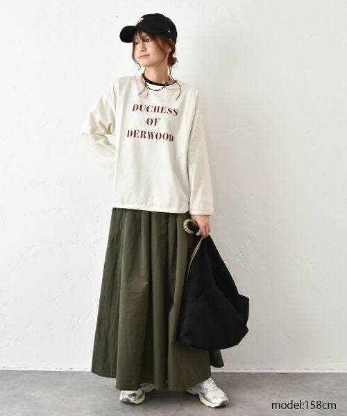 and quarter｜ヘムラウンドプリントTee [[MA-020215]][C]