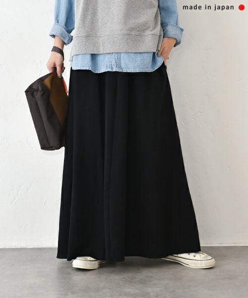 her.｜ミニ裏毛フレアロングスカート [[131331H]][C]