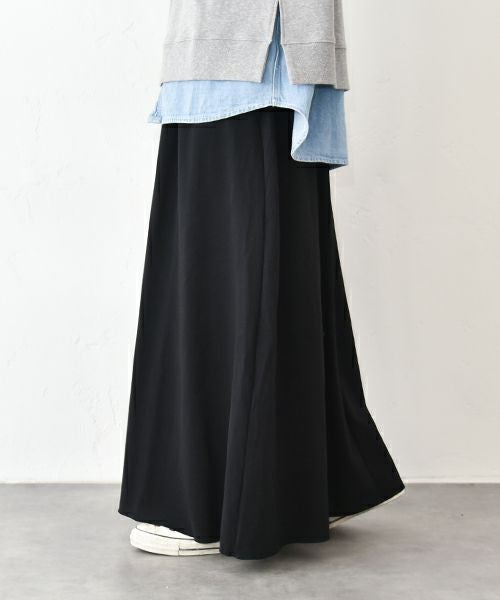 her.｜ミニ裏毛フレアロングスカート [[131331H]][C]