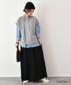 her.｜ミニ裏毛フレアロングスカート [[131331H]][C]