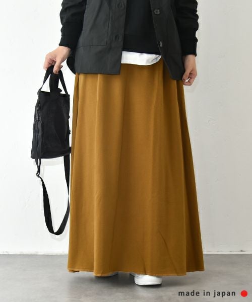 her.｜ミニ裏毛フレアロングスカート [[131331H]][C]