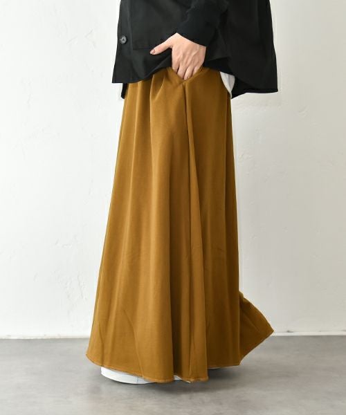 her.｜ミニ裏毛フレアロングスカート [[131331H]][C]