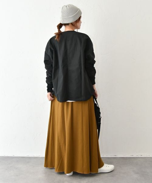 her.｜ミニ裏毛フレアロングスカート [[131331H]][C]