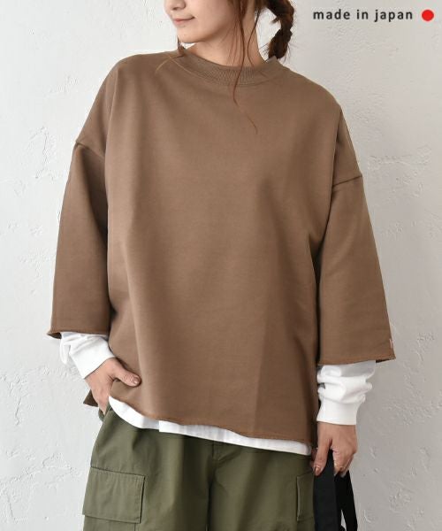 her.｜裾カットオフ9分袖カットソー [[131326H]][C]