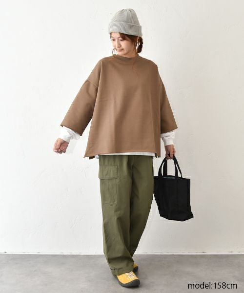 her.｜裾カットオフ9分袖カットソー [[131326H]][C]