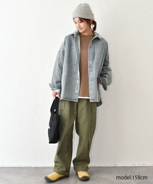 her.｜裾カットオフ9分袖カットソー [[131326H]][C]