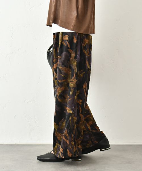 HUMS｜柄リラックスパンツ [[RNK-2595]][C]