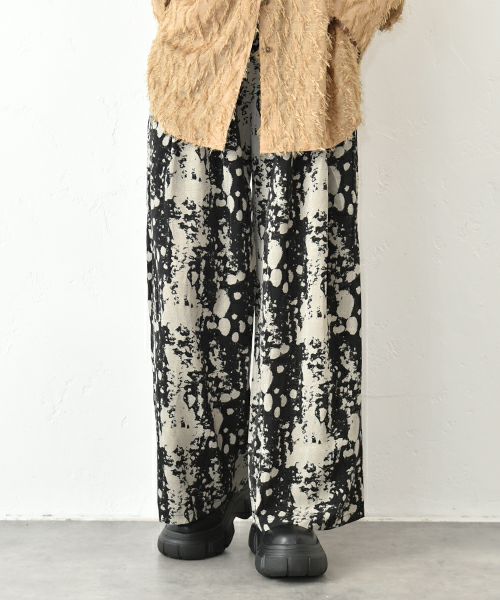 HUMS｜柄リラックスパンツ [[RNK-2595]][C]