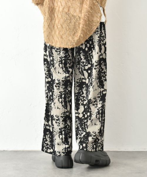 HUMS｜柄リラックスパンツ [[RNK-2595]][C]