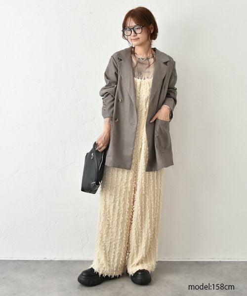 HUMS｜バックリボンダブルジャケット [[RNK-2596]][C]