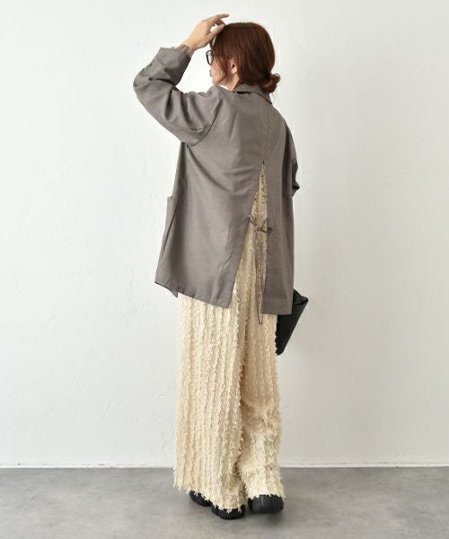 HUMS｜バックリボンダブルジャケット [[RNK-2596]][C]