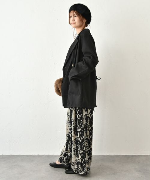 HUMS｜バックリボンダブルジャケット [[RNK-2596]][C]