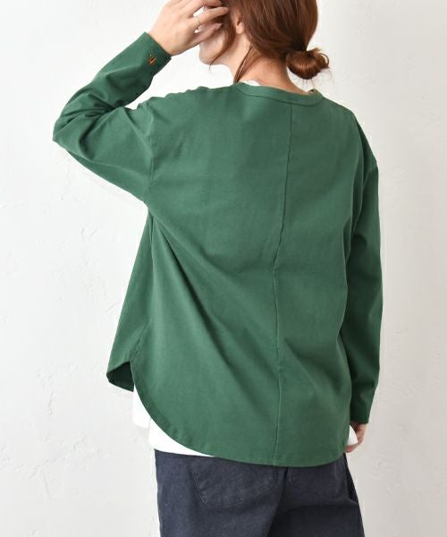 her.｜長袖刺繍カットソー [[CE3CT250809]][C]