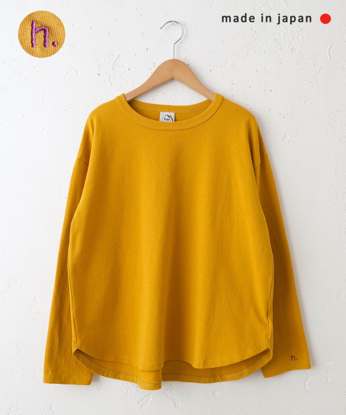 her.｜長袖刺繍カットソー [[CE3CT250809]][C]