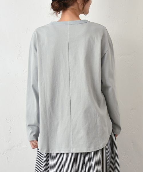 her.｜長袖刺繍カットソー [[CE3CT250809]][C]