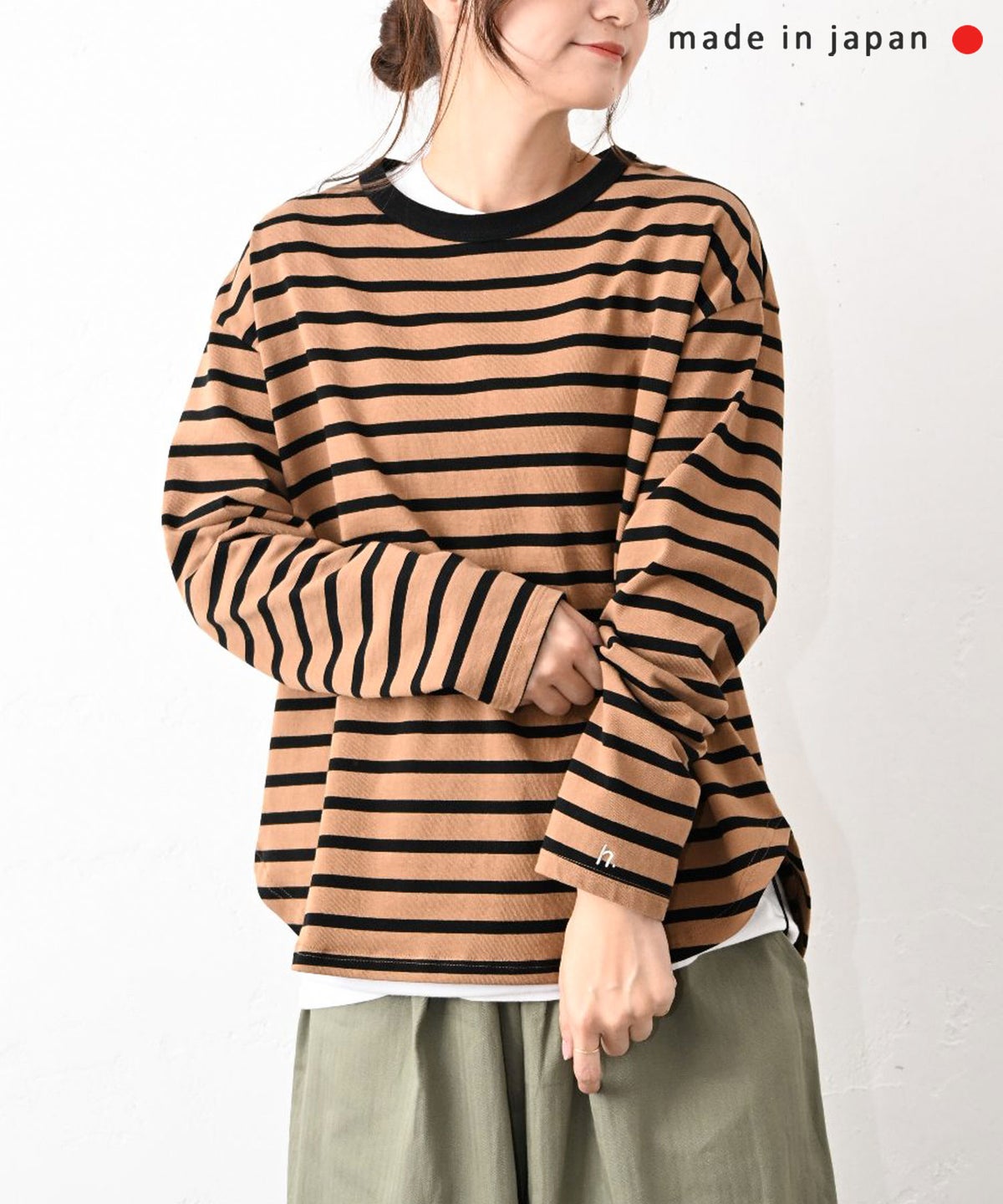 her.｜長袖刺繍カットソー [[CE3CT250809]][C]