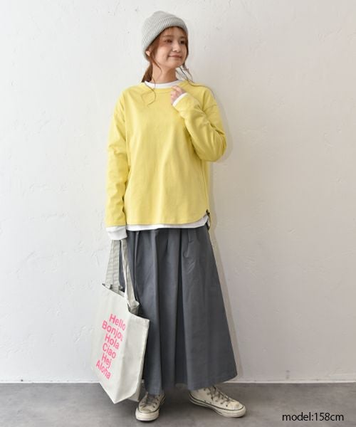 her.｜長袖刺繍カットソー [[CE3CT250809]][C]