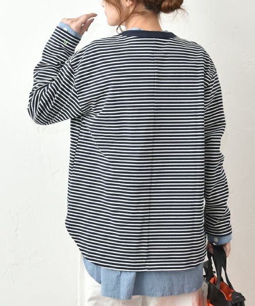 her.｜長袖刺繍カットソー [[CE3CT250809]][C]