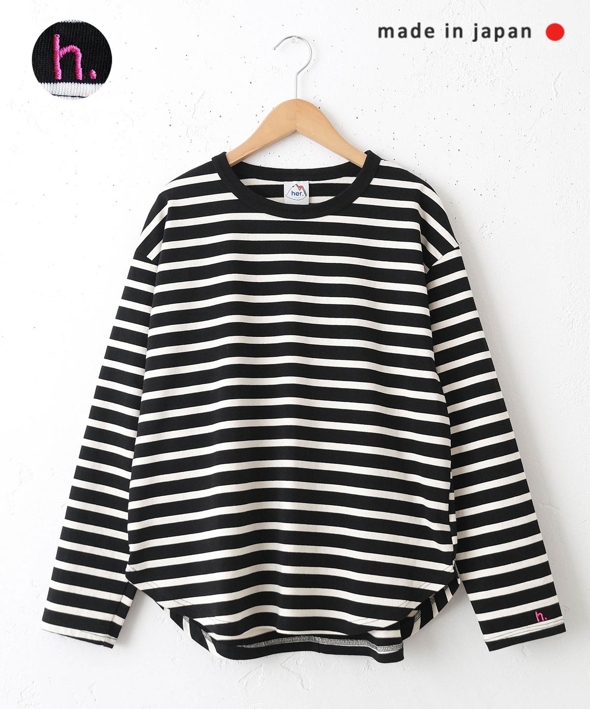 her.｜長袖刺繍カットソー [[CE3CT250809]][C]