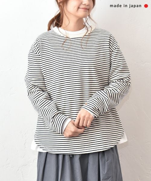 her.｜長袖刺繍カットソー [[CE3CT250809]][C]