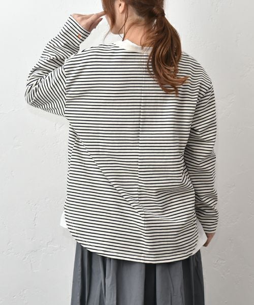 her.｜長袖刺繍カットソー [[CE3CT250809]][C]