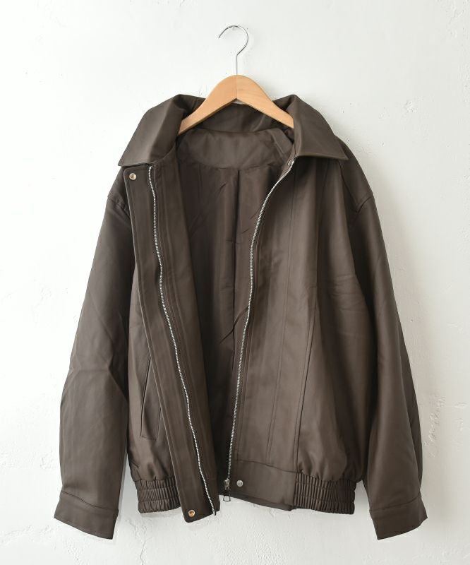 HUMS｜レザー風ブルゾン [[410352]][C]